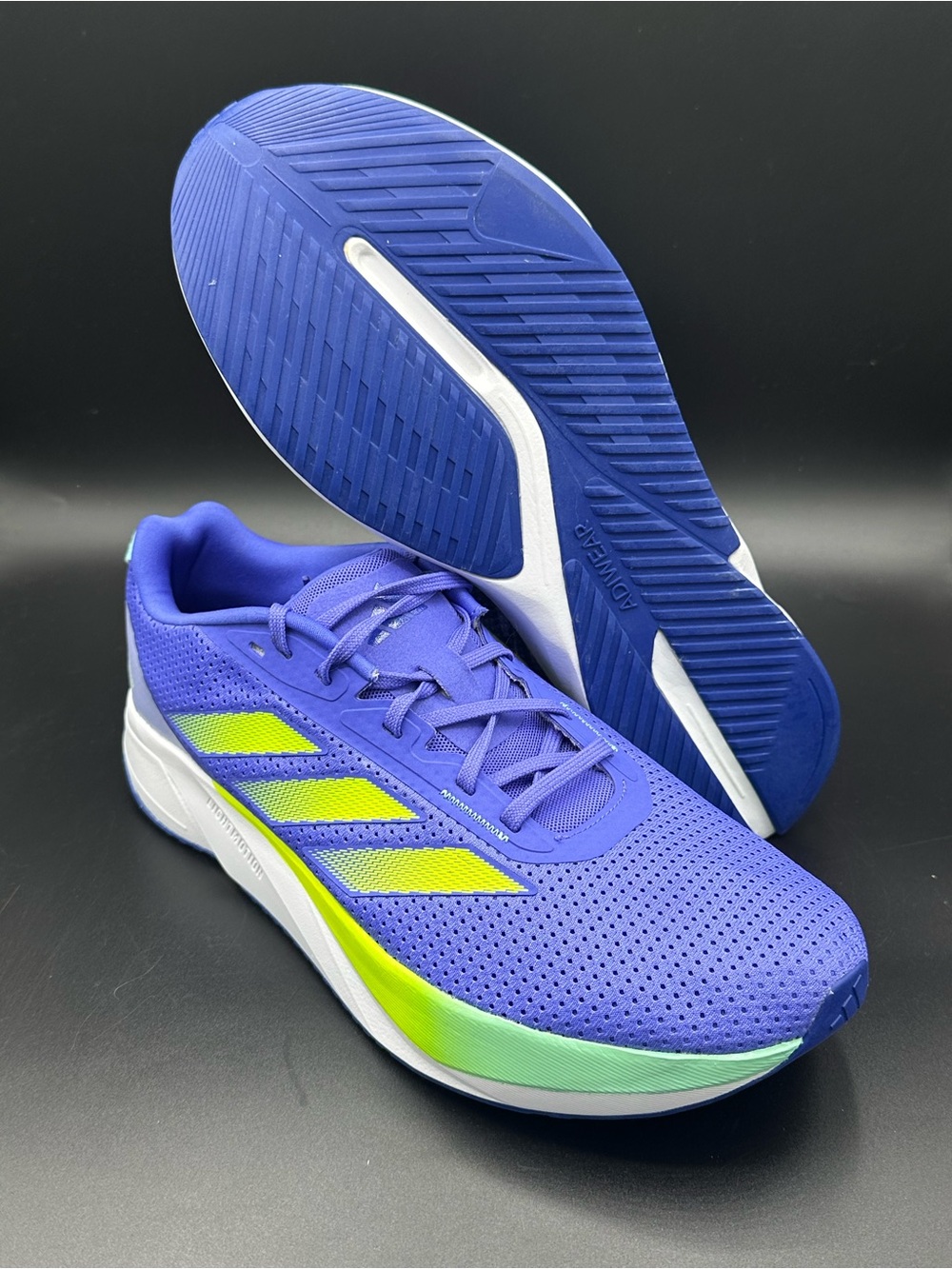 Adidas Men's Duramo SL Running Sneaker Cobalt Blue/Lemon/Aqua Men